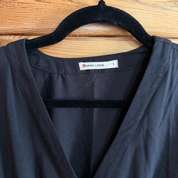 Marine Layer Black Wide leg Jumpsuit Small - Picture 6 of 9